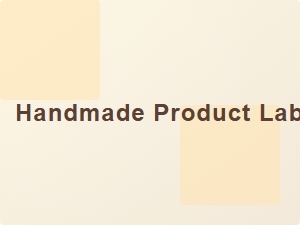 Distinctive Font for Handmade Product Labels